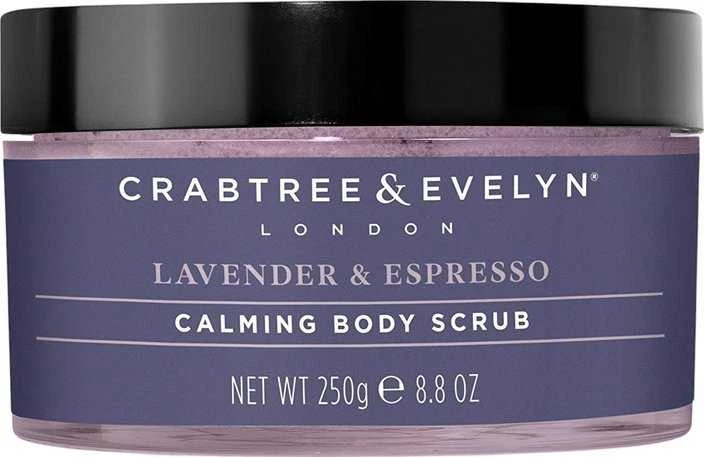 Crabtree & Evelyn levandų ir espreso raminamasis kūno šveitiklis, 220 ml