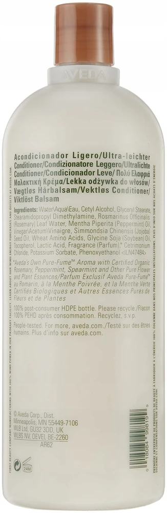 Aveda rozmarinų ir mėtų skonio kondicionierius be svorio, 1000 ml