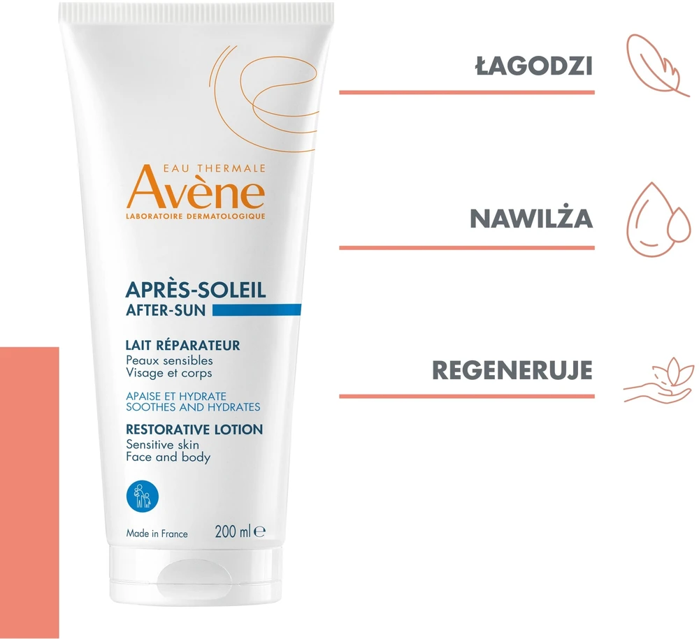 "Avène" atkuriamasis kreminis gelis po saulės 200ml