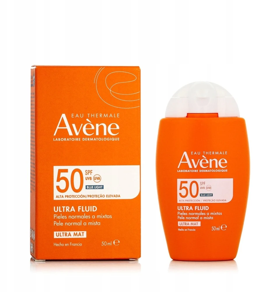 Avène Ultra Fluid SPF 50 apsauginis veido fluidas nuo saulės, 50 ml