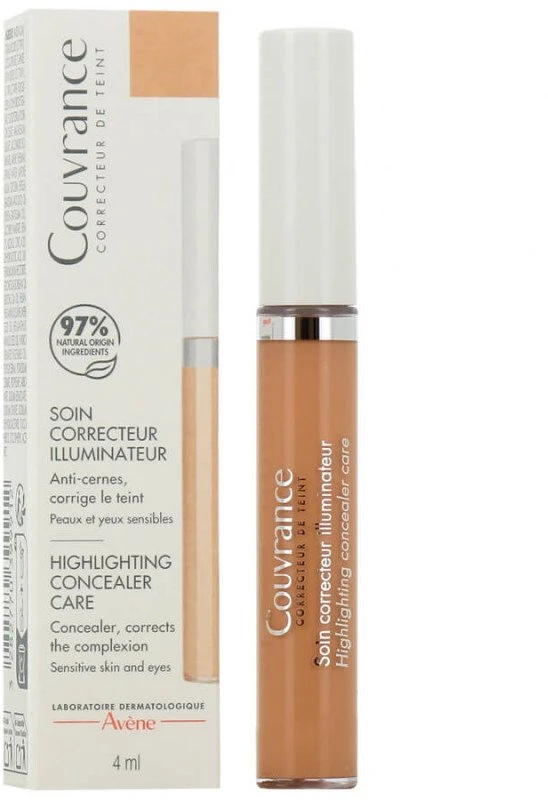 Avene Couvrance Illuminating Liquid Maskuoklis rusvai gelsvas, 4 ml