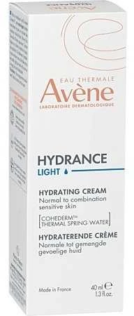 Avene Hydrance Light Hydrating Kreminis drėkinantis veido kremas, 40 ml