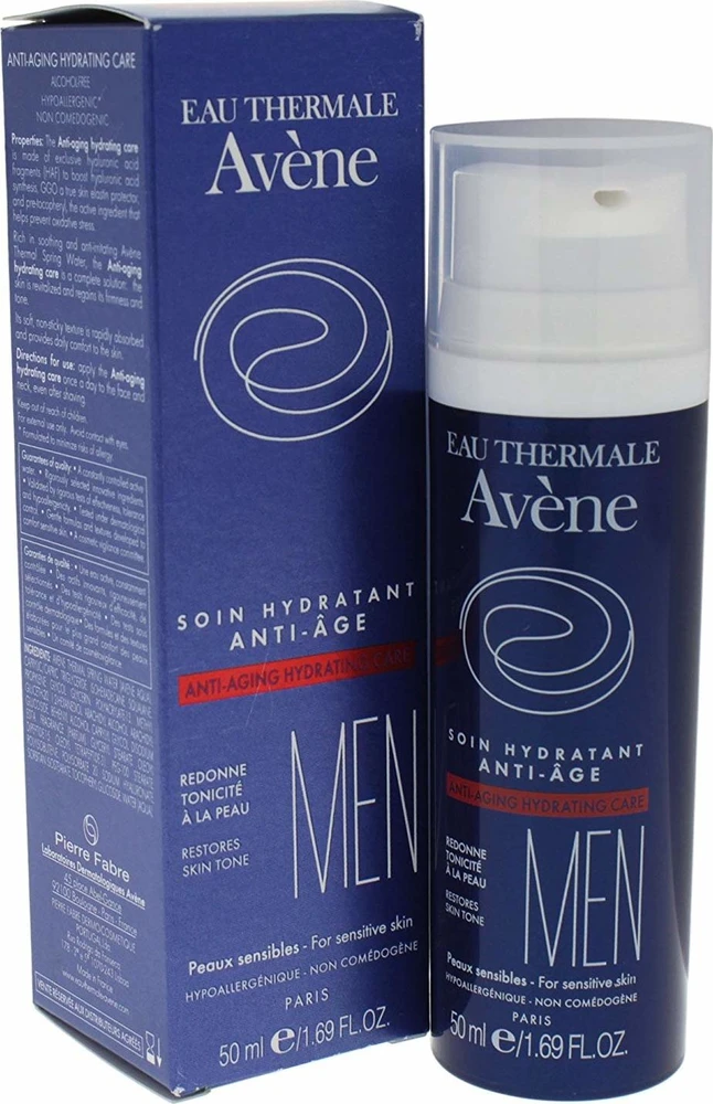 "Avène" drėkinamoji anti-senėjimo priežiūros priemonė vyrams 50ml