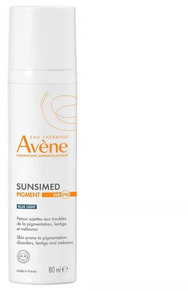 Avene Sun Sunsimed Pigment Mėlyna Light UVB / UVA apsauginė priemonė veidui ir kūnui, 80 ml
