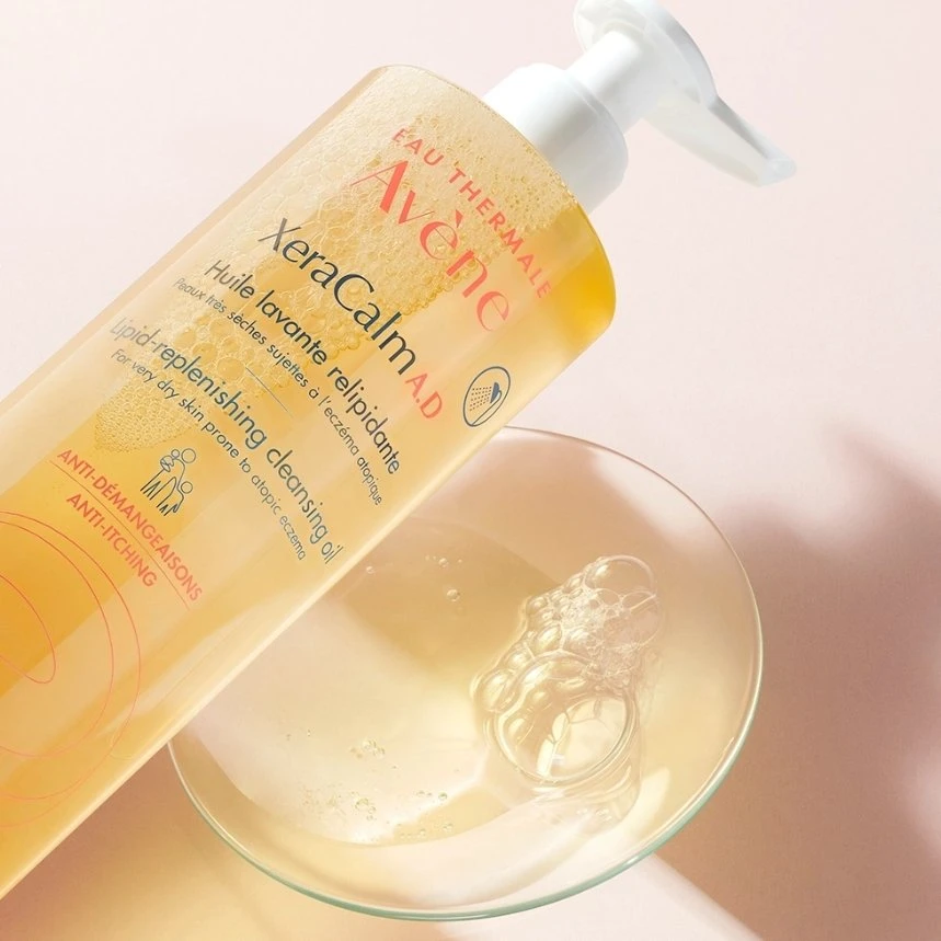 Avene XeraCalm A.D Lipid-Jauninamasis Cleansing Oil veido ir kūno prausiklis, 400 ml