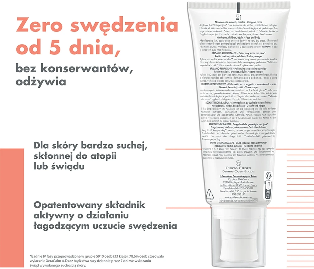 Avene Xeracalm A.D. Relipidising balm, 200 ml