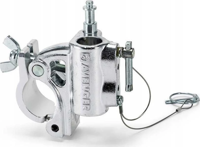 Parts - Avenger Klamra vamzdžio spaustukas su sparnuotu veržliarakčiu sidabrinis
