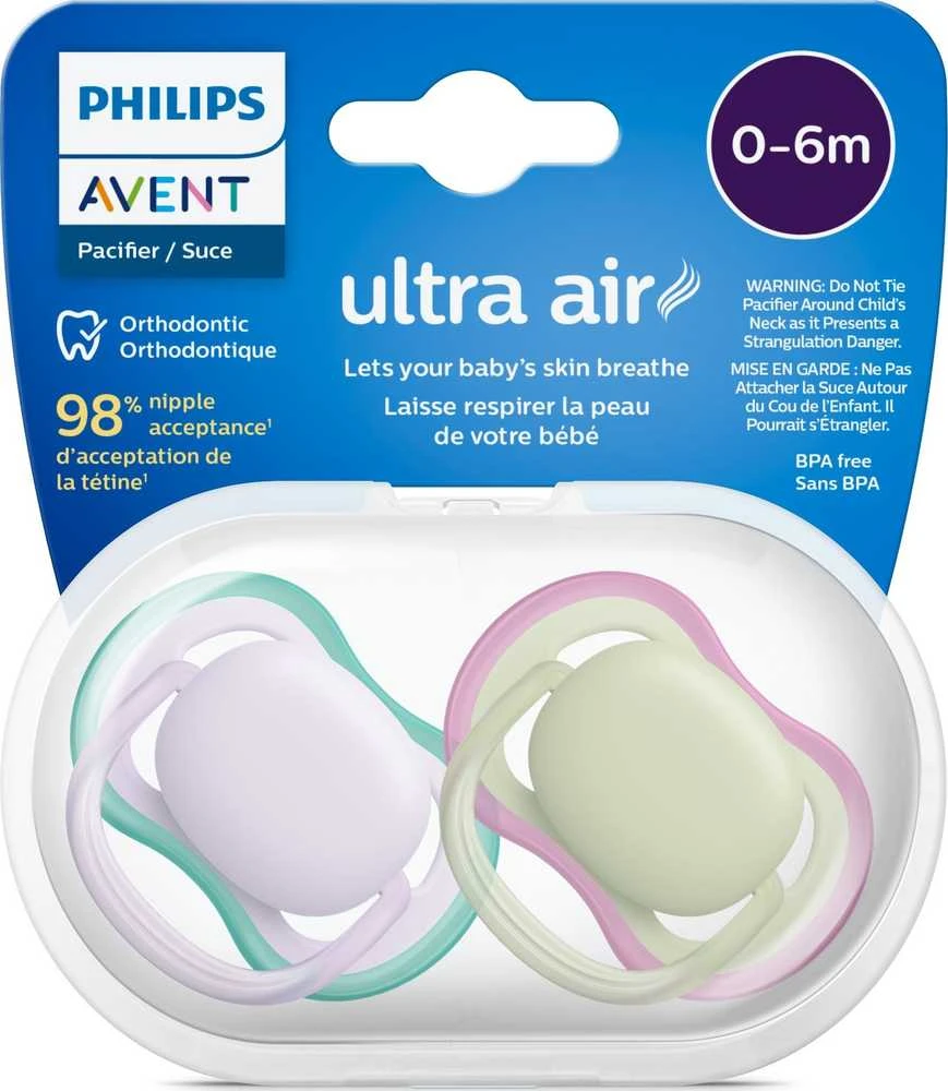 Philips AVENT SCF085/24 Ultra Air žindukas 0-6m violetinė/žalia