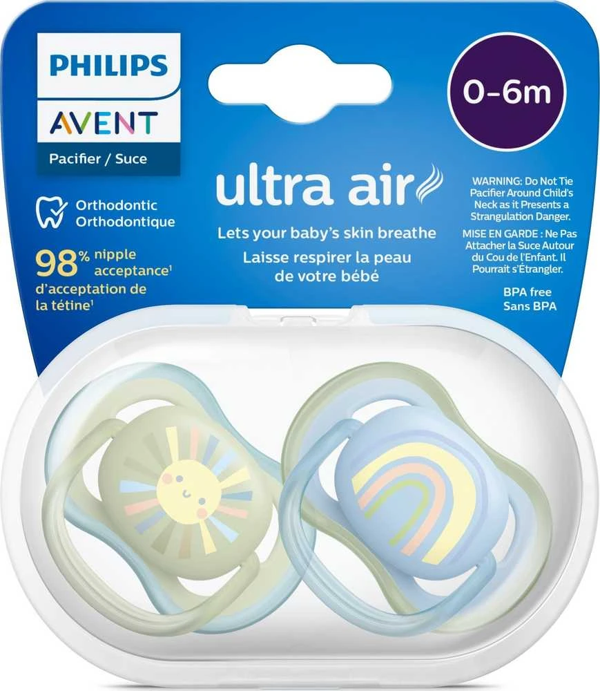 Philips AVENT SCF085/58 Ultra Air čiulptukas 0-6m saulės/vaivorykštės berniukas