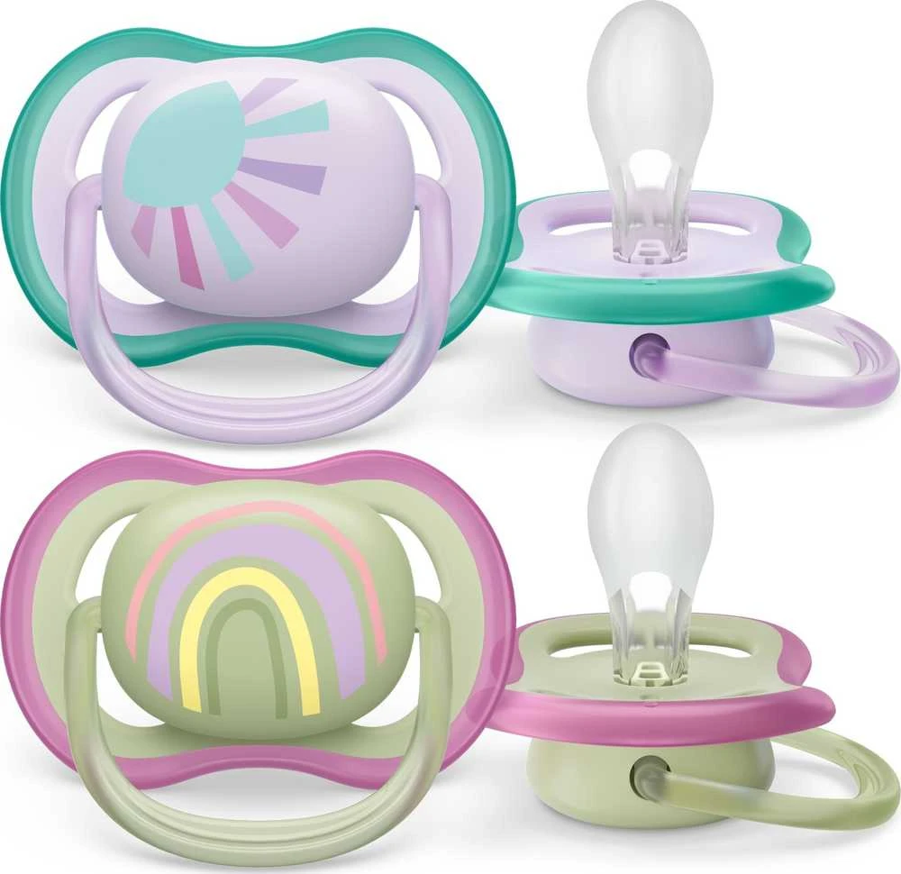 Philips AVENT SCF085/59 Ultra Air čiulptukas 0-6m saulės/vaivorykštės mergaitė