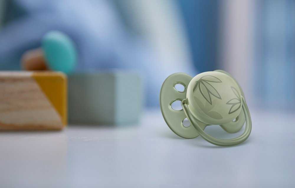Philips AVENT SCF091/07 Čiulptukas Ultra Soft 0-6m papūga/lapai