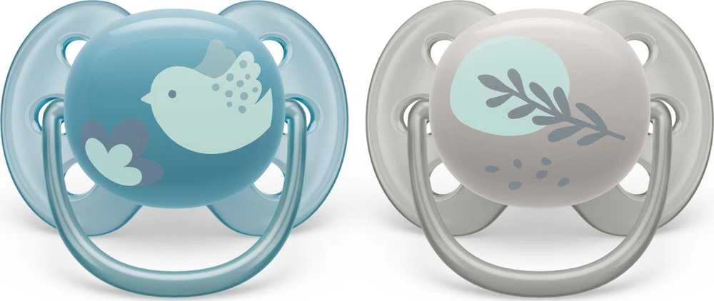 Philips AVENT SCF091/15 Žindukas Ultra Soft 6-18m šakelė/paukštis