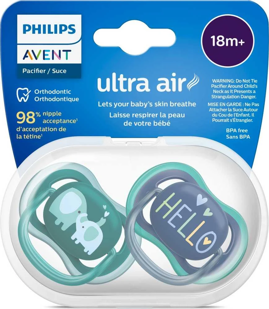 Philips AVENT SCF349/18 Ultra oro čiulptukas 18m+ dramblys/sveiki