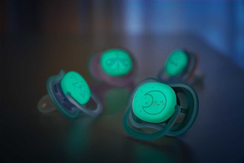 Philips AVENT SCF376/13 Čiulptukas Ultra Nighttime 6-18 žvaigždučių/mėnulio berniukas