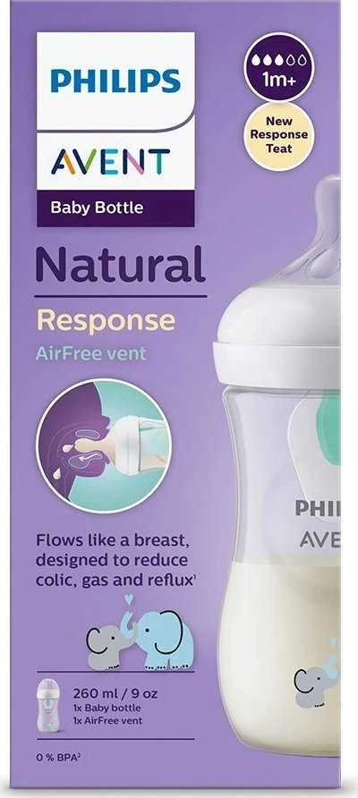 Philips AVENT SCY673/81 Buteliukas Natural Responsive dekoras 260 ml