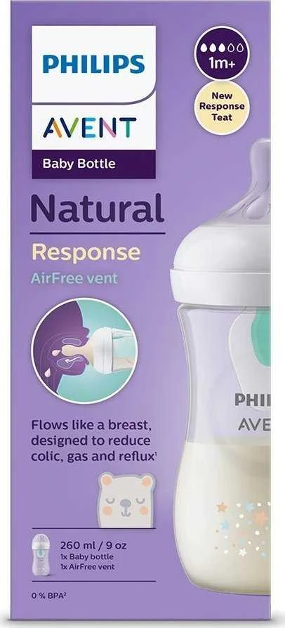 Philips AVENT SCY673/82 Buteliukas Natural Responsive dekoras 260 ml