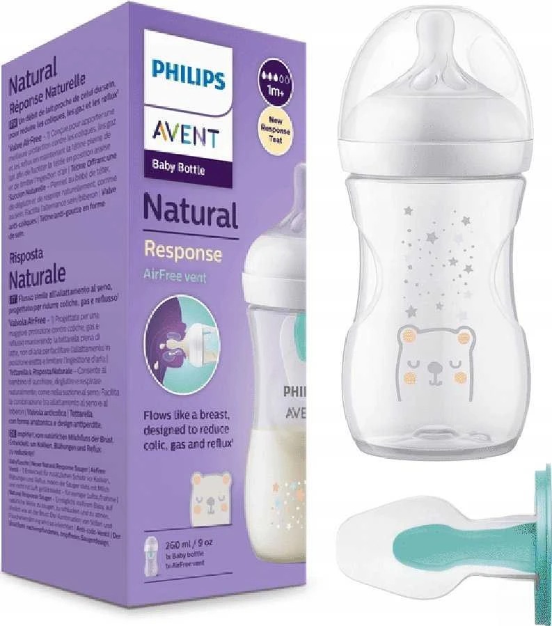 Philips AVENT SCY673/82 Buteliukas Natural Responsive dekoras 260 ml