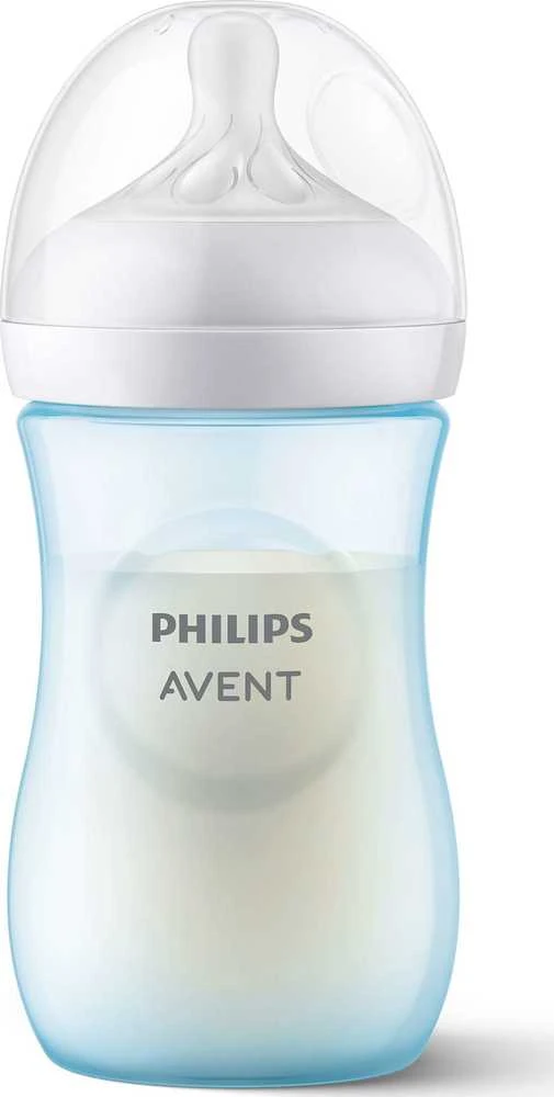 Melsvas Philips Avent 260 ml buteliukas su dangteliu