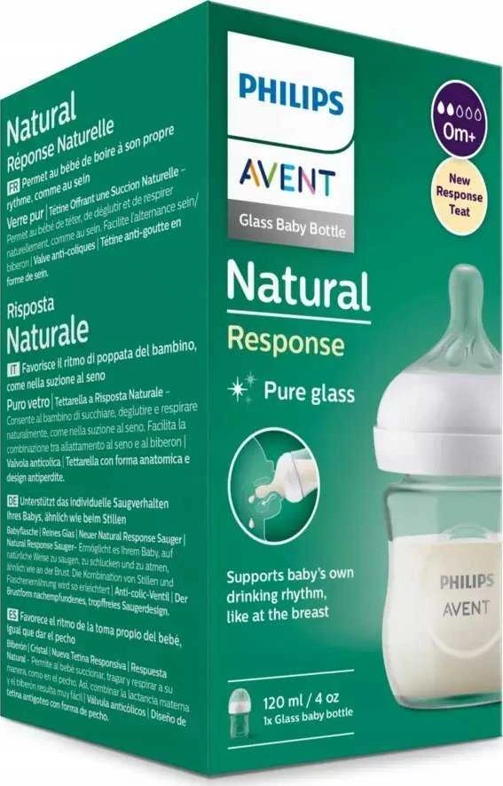 Philips AVENT SCY930/01 Reaguojantis natūralaus stiklo buteliukas 120 ml