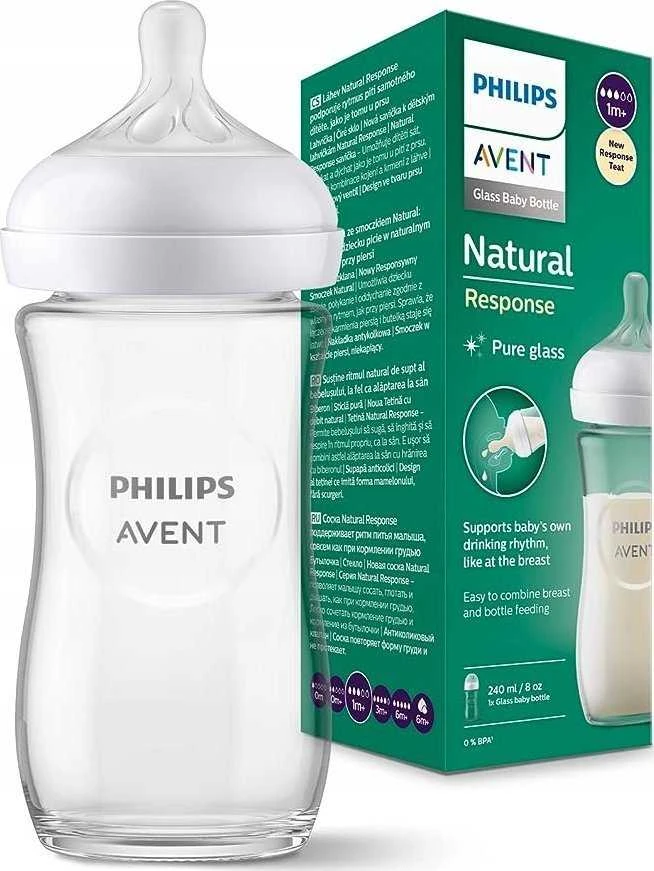 Philips Avent stiklinis buteliukas su pakuote