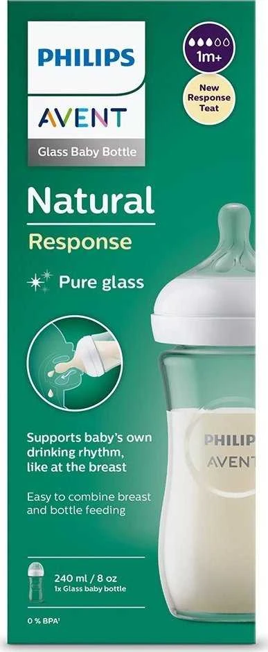 Philips Avent stiklinis buteliukas pakuotėje
