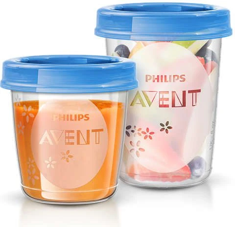 Philips Avent Baby Storage Container Set puodeliai maistui laikyti
