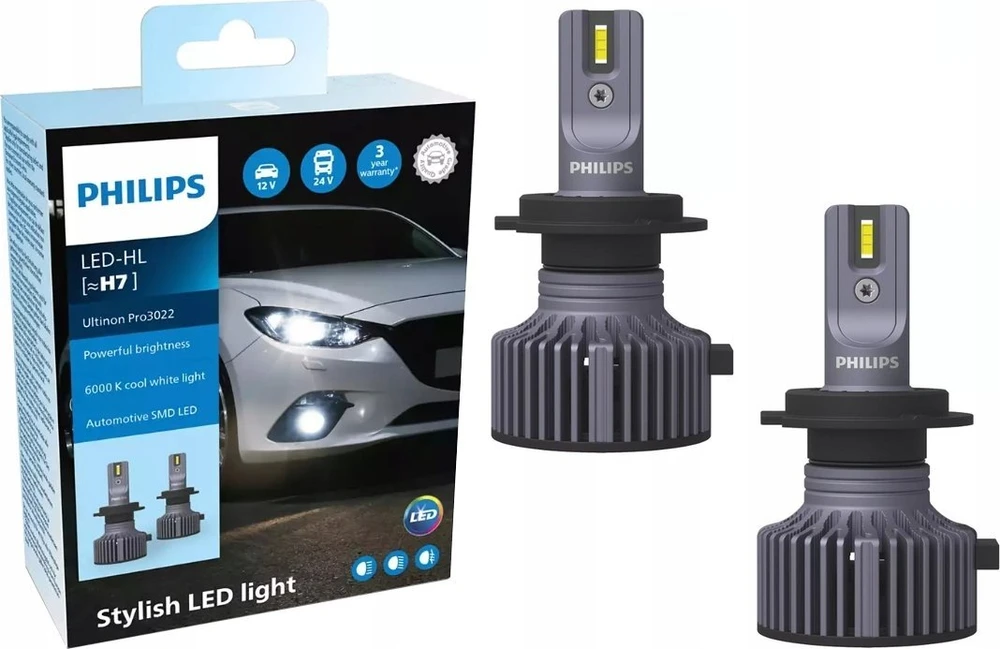 Philips LED H7 Ultinon Pro3022 HL 1