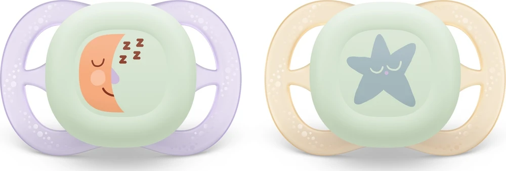 Philips AVENT SCF075/07 Čiulptukas Ultra Start Night 0-2m mėnulis/žvaigždė