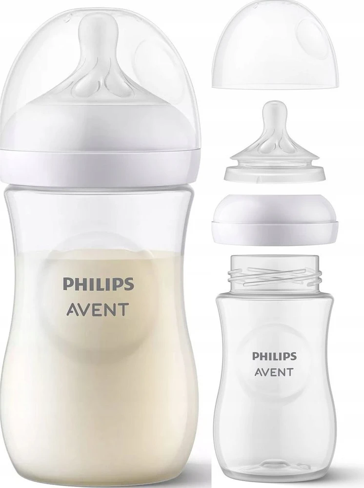 PHILIPS AVENT NATURAL RESPONSE BUTELIUKŲ RINKINYS, 260 ML, 1 MĖN.+, 3 VNT., BALTI