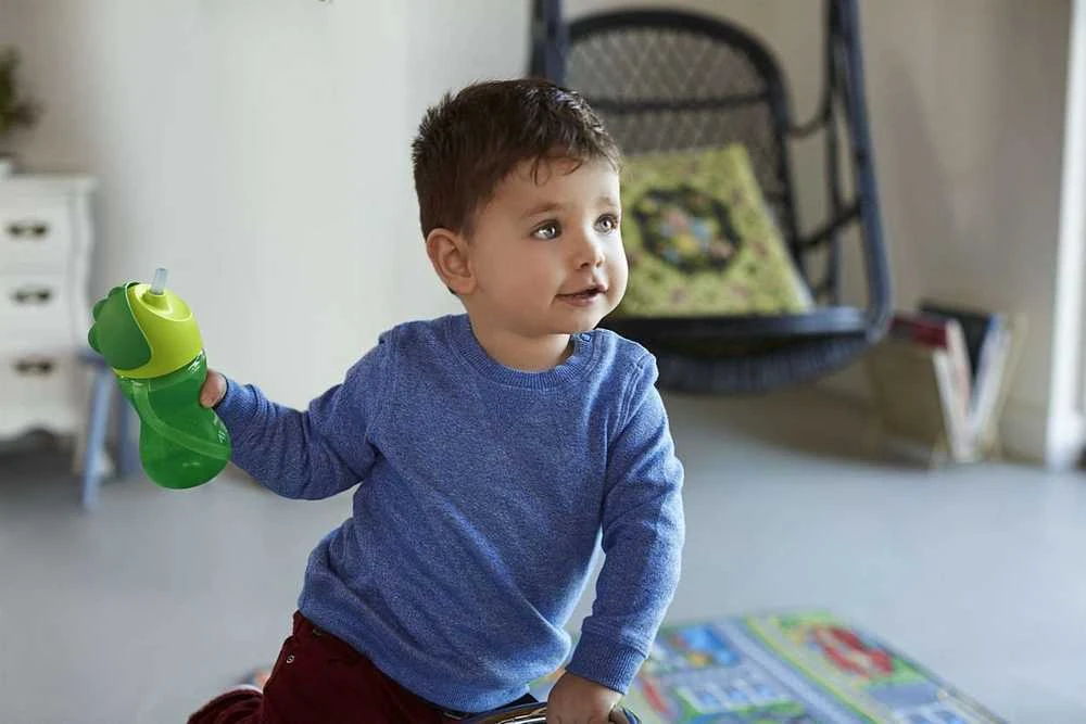 Avent puodelis su šiaudų žalia 300ml (SCF798 / 01)