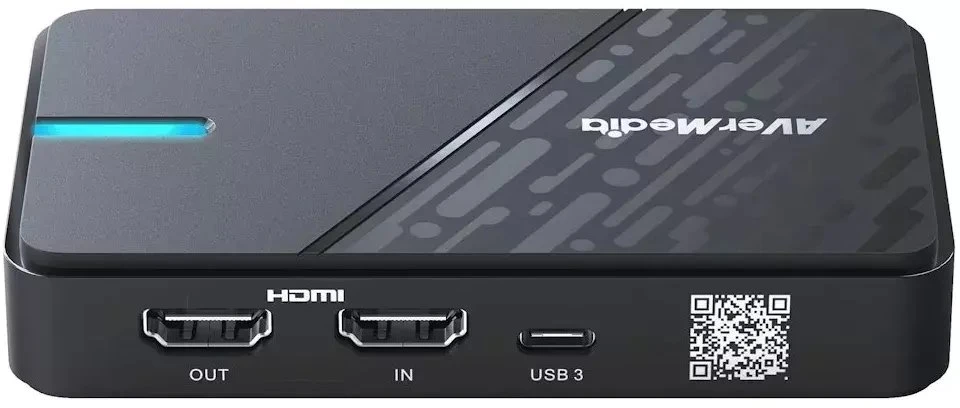Ausinės „AVerMedia“ vaizdo įrašymo plokštė GC311G2 / „Live Gamer MINI“, juoda