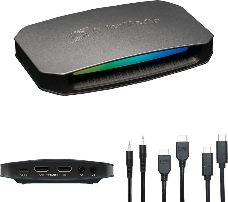 Ausinės AVerMedia įrašymo įrenginys AVerMedia 61GC553G20BV vaizdo įrašymo kortelė USB 3.2 Gen 1 (3.1 Gen 1)