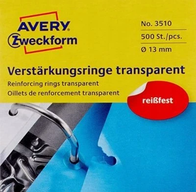 AVERY Avery Zweckform 3510, segtukas, skaidrus, polipropilenas (PP), 1,3 cm