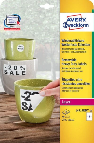 Avery Zweckform Heavy Duty A4 210 x 148 mm