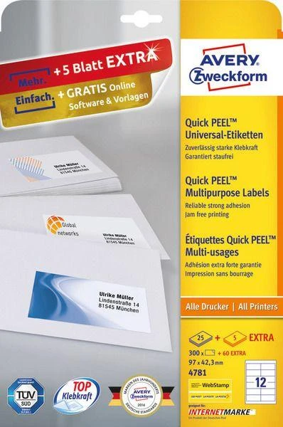 Avery Zweckform 97x42.3 (4781)
