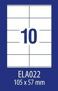 Lipnios etiketės Avery, A4, 105x57mm, 10 etikėčių lape, 100 lapų, baltos spalvos