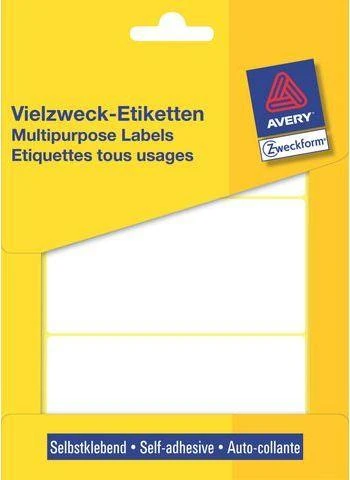 Avery Mini lapinės etiketės, skirtos rašyti ranka, 98 x 51 mm, balta, 84 vnt