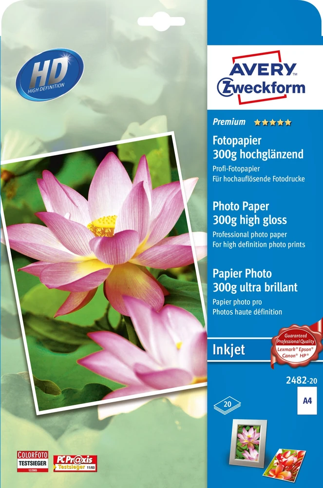 Avery Fotopopierius rašaliniams spausdintuvams 300g/m2