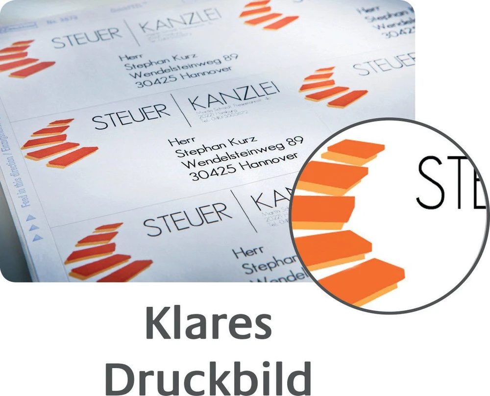 Avery Zweckform adresų etiketės 63,5 x 46,6 mm vokams (L7161-100)