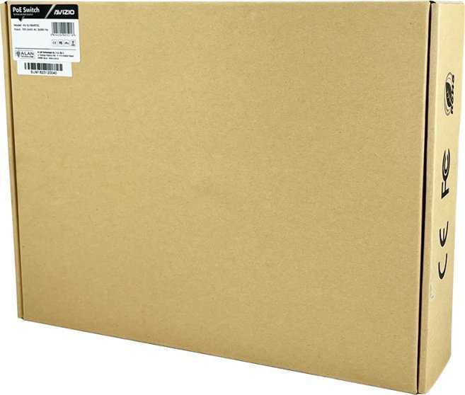 Šakotuvas Nevaldomas komutatorius 18xRJ45 - 16 RJ45 PoE+ 100Mb/s prievadų + 2 RJ45 Uplink 1Gb/s prievadai (galios sąnaudos 150W) AVIZIO