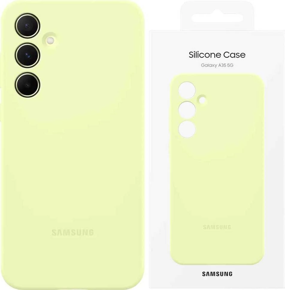 PA556TMEGWW silikoninis dėklas, skirtas Samsung Galaxy A55 Lime (Lime)
