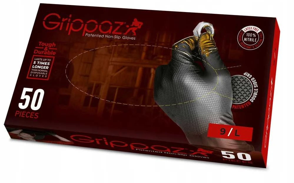 Grippaz Vienkartinės nitrilinės pirštinės 2XL 50 vnt