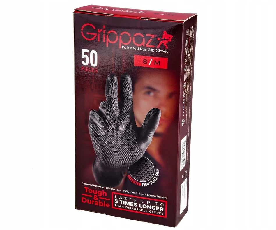 Pirštinės vienk. nitrilinės GRIPPAZ246 "XL" dydis 50vnt.