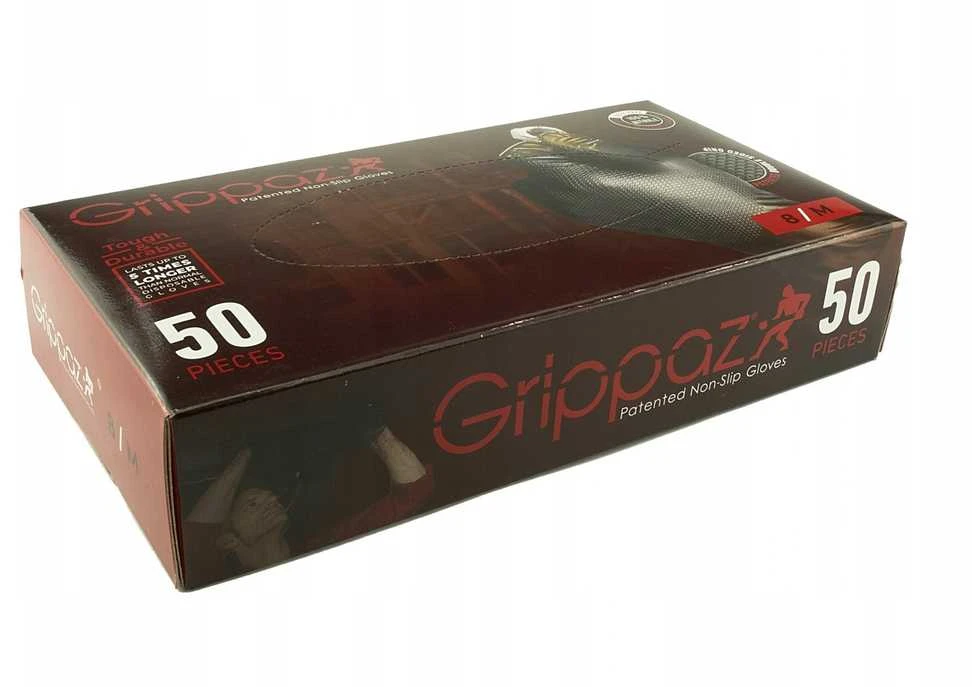 Grippaz nitrilinių pirštinių dėžutė M dydis
