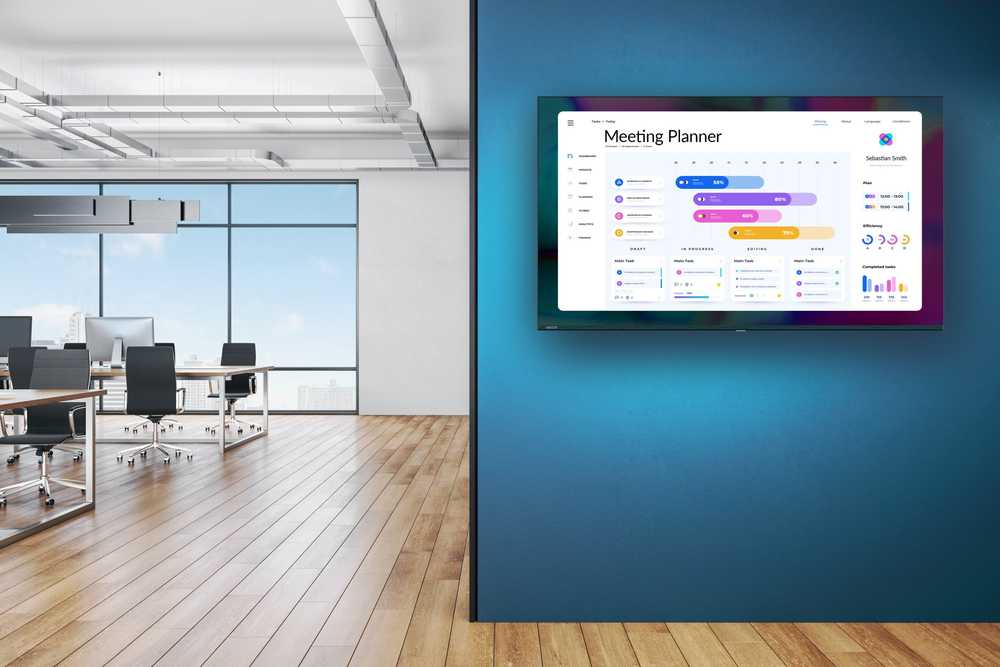 Monitorius Avocor AVK-7510 - 190 cm (75'') Diagonalklasse K Series LCD-Ekranas mit LED-Hintergrundbeleuchtung - QLED - Digital Signage - Android - 4K UHD (2160p) 3840 x 2160 - HDR - direkt beleuchtete LED