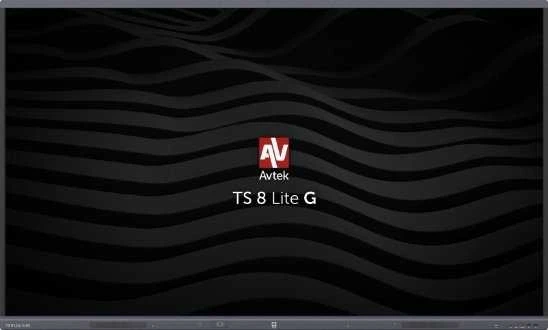 Monitorius Avtek International TS 8 Lite G 75 Interactive flat panel 190.5 cm (75") LED Wi-Fi 420 cd/m² 4K Ultra HD Juodas Jutiklinis ekranas Built-in processor Android 14 24/7