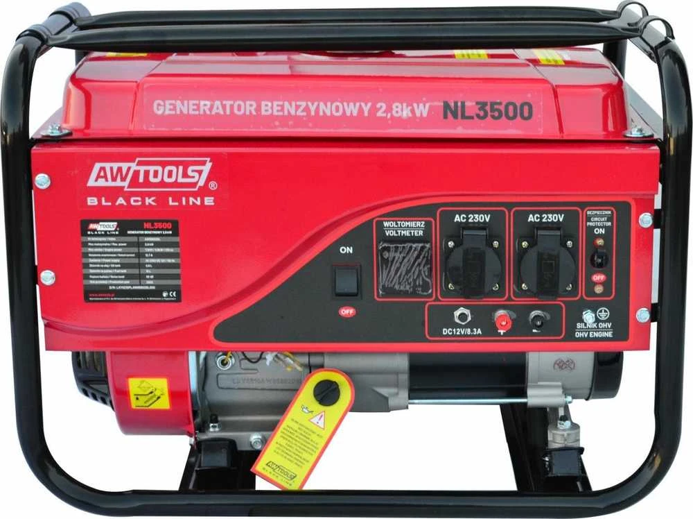AW-Tools Generatorius AWTools AW85602BL; 2,8 kW; 230 V benzininis