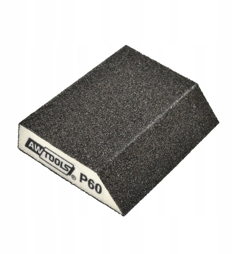 AW-Tools AWTOOLS ŠLIFAVIMO KALADĖLĖ NUOŽULNI 89x125x25mm P100