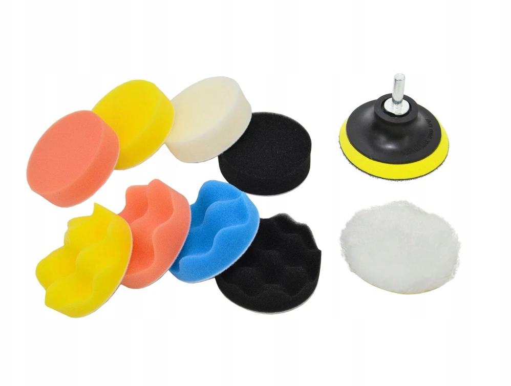 AW-Tools AWTOOLS POLIRAVIMO KEMPINĖLĖS RINKINYS GRĘŽTUVUI 80mm /11vnt.