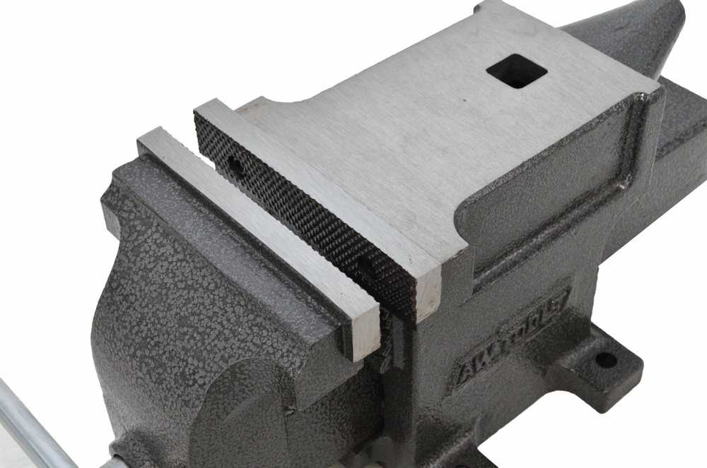 AW-Tools AWTOOLS STACIONARUS SUNKUSIS SPAUSTUVAS SU PRIEKALU 6″/150mm